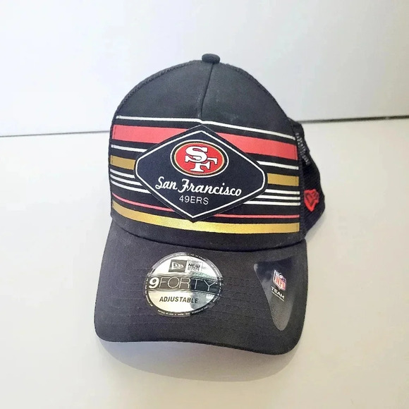 San Francisco 49ers New Era 9FORTY Adjustable Snapback Hat cap NFL 100% cotton - Picture 2 of 9